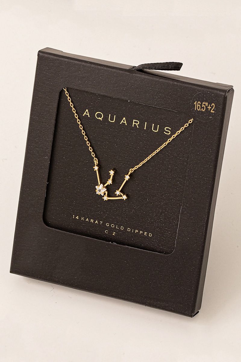 Constellation Necklace, Zodiac: Aquarius