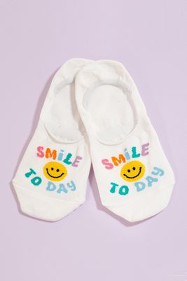 Smile Today No Show Socks