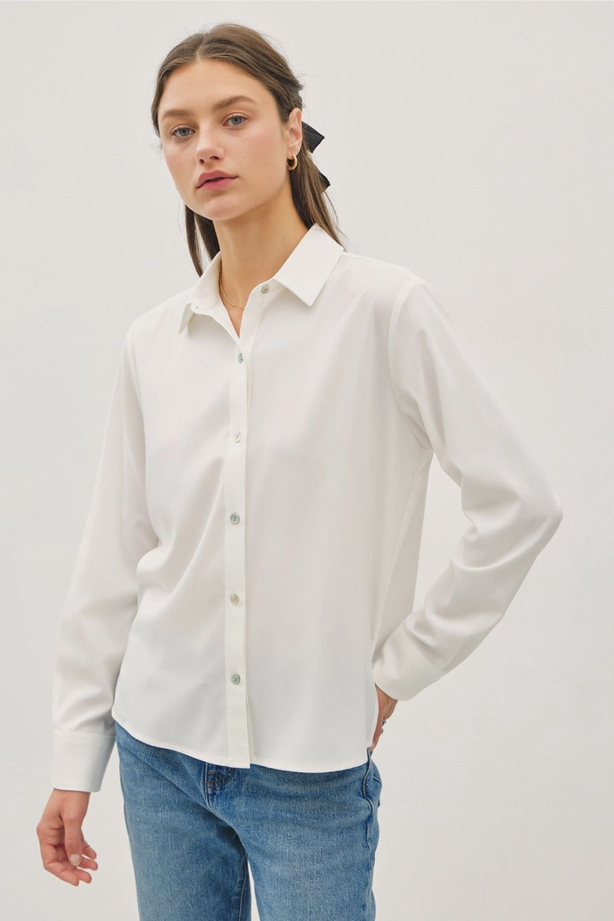 Silky Button Down