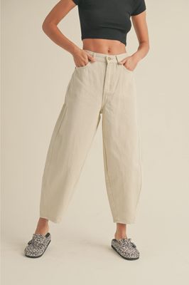 Washed Barrel Pants
