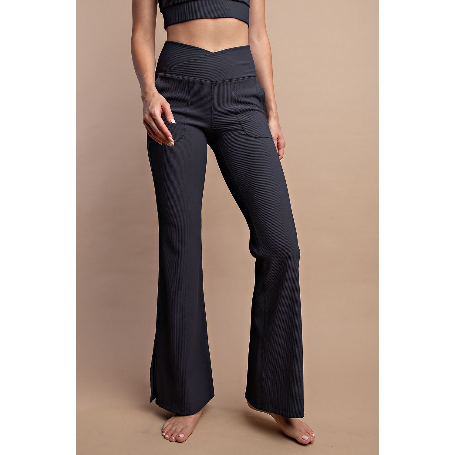 Crossover Flared Leggings