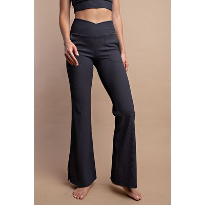 Crossover Flared Leggings