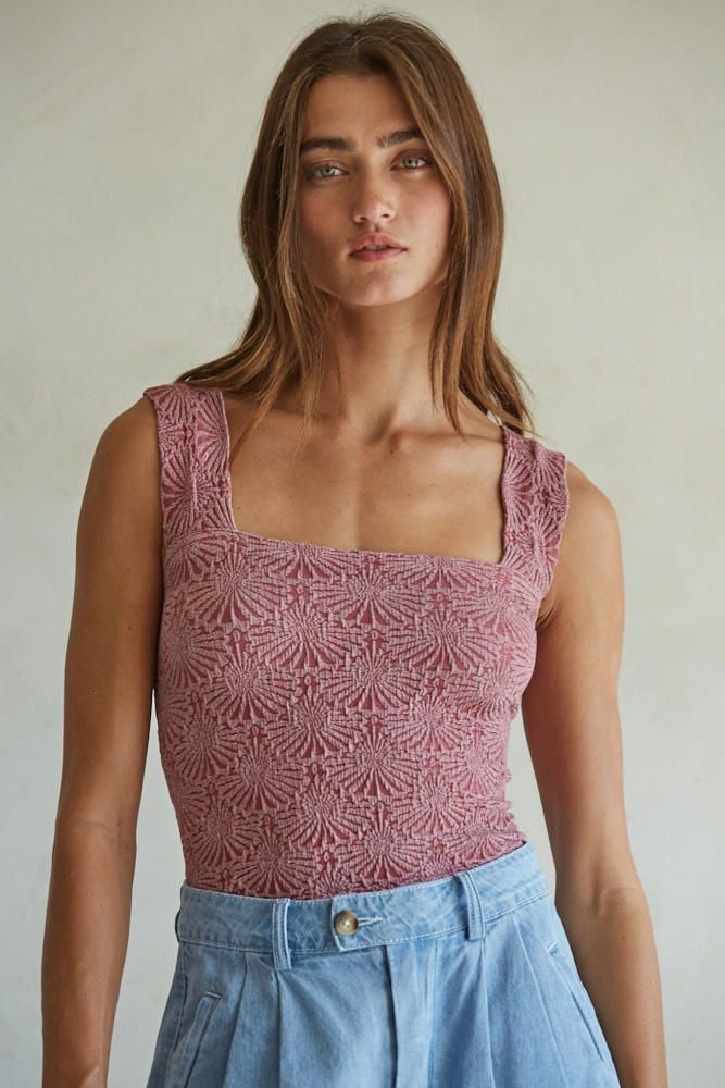 Jacquard Square Tank
