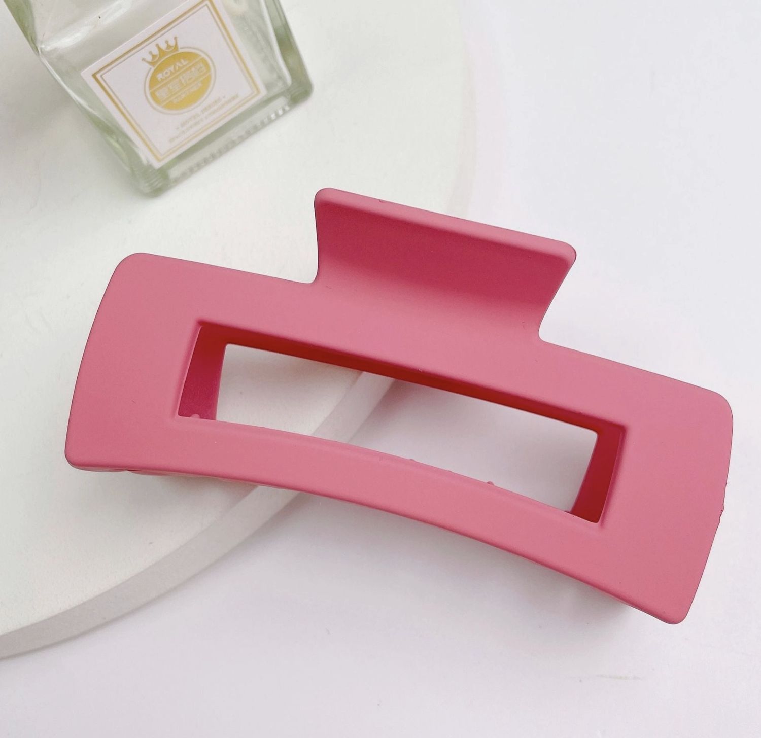 Rectangle Claw Clip, Colour: Hot Pink