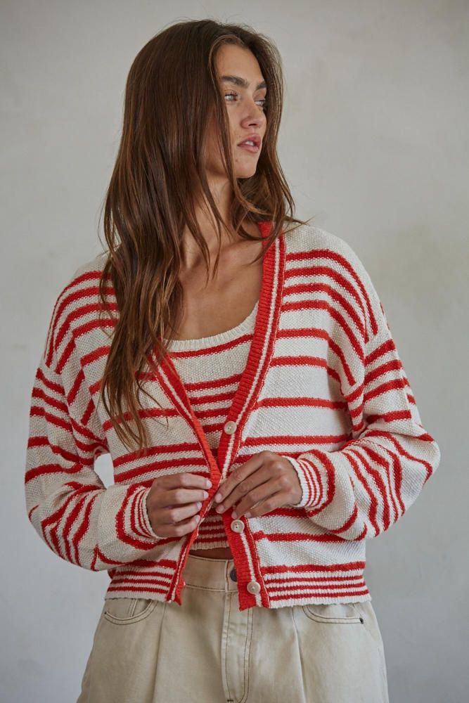 Alder Striped Cardigan