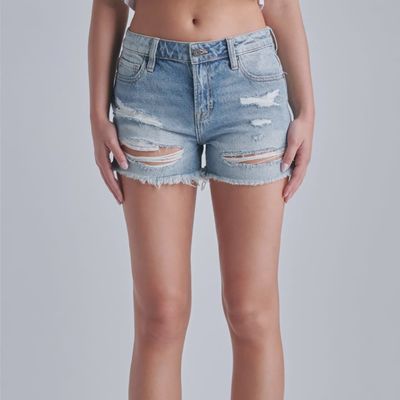 Riley Highrise Distressed Boyfriend Short
