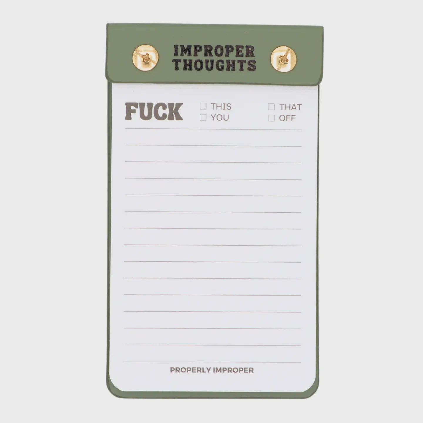 Improper Thoughts Notepad