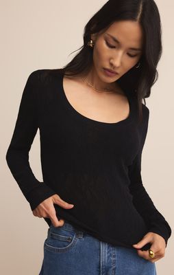 Tibi Scoop Mesh Sweater