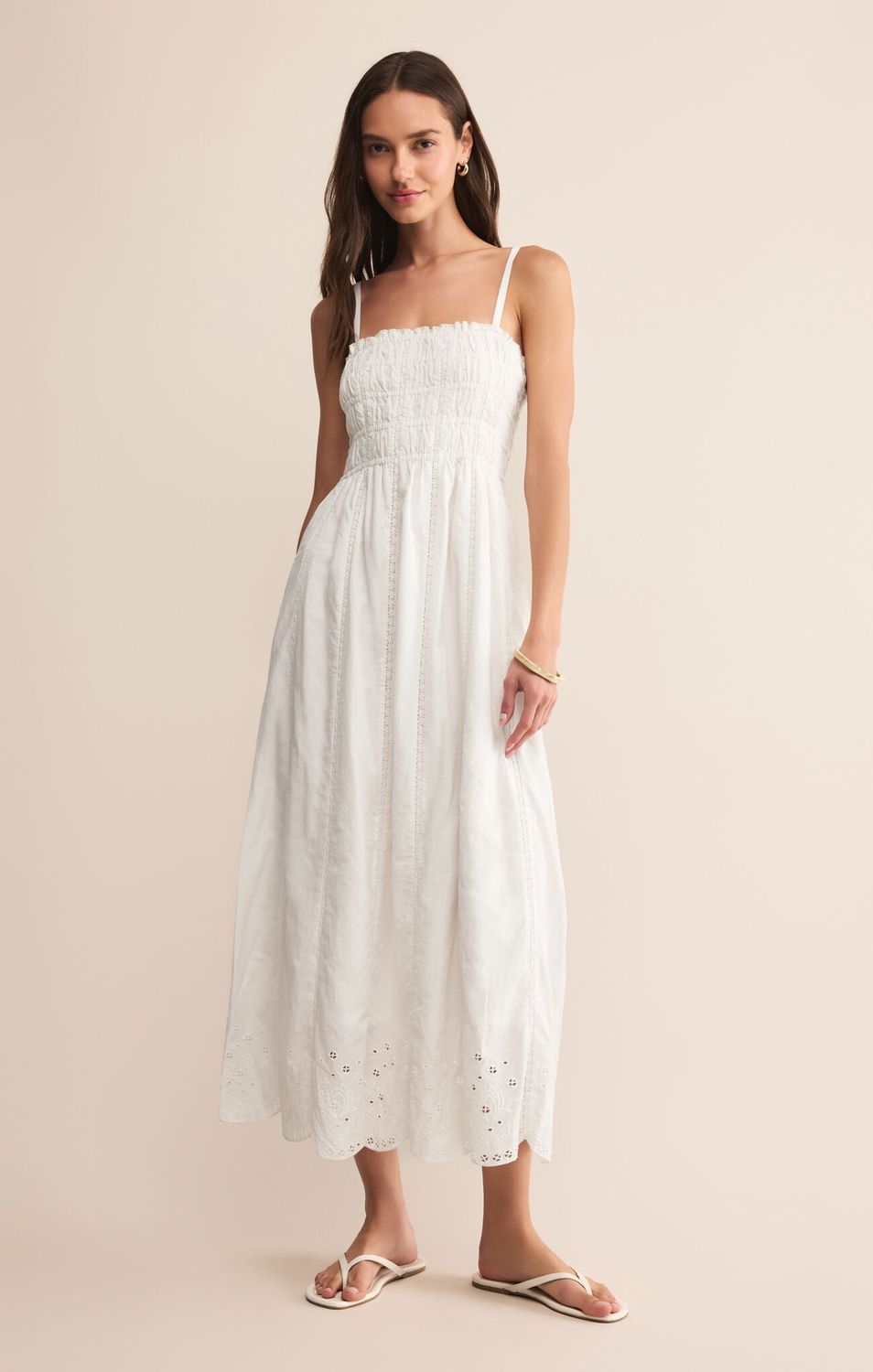 Dani Embroidered Midi Dress