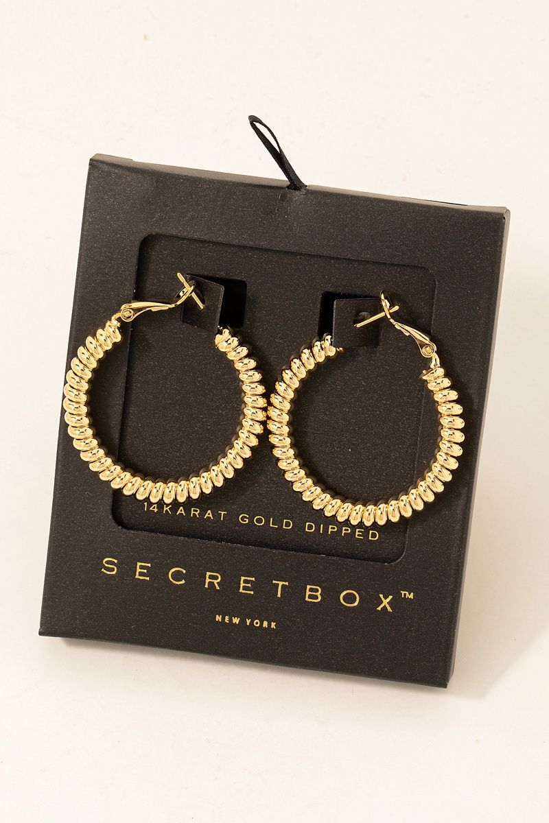 Solid Coil Hoop Earrings