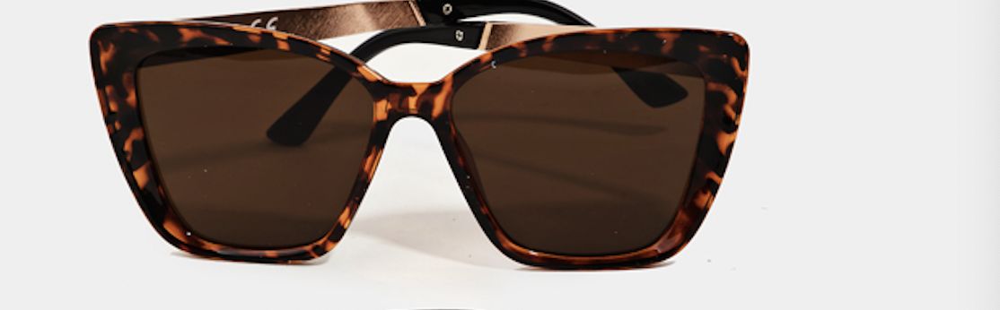 Square Cat Eye Lens Sunglasses, Color: Tortoise