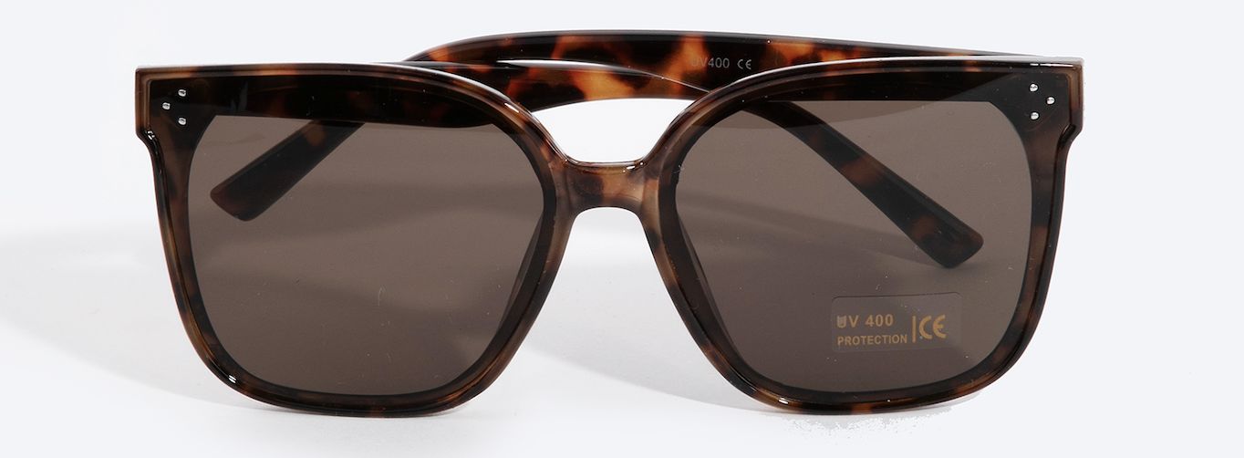 Square Lens Sunglasses, Color: Tortoise