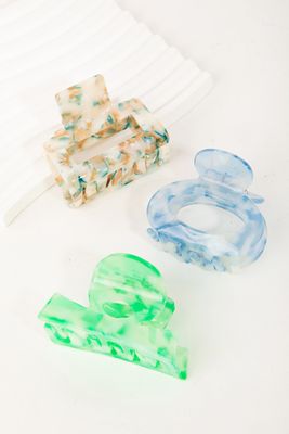 Acetate Geometric Jaw Hair Clip