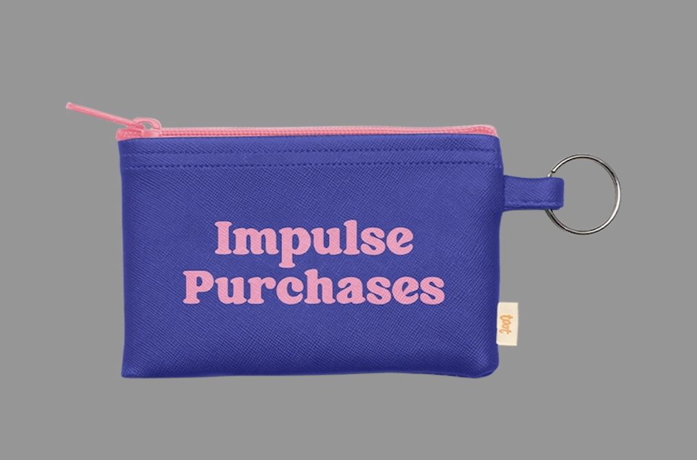 Colorblock Penny Key Ring, Style: Impulse Purchases