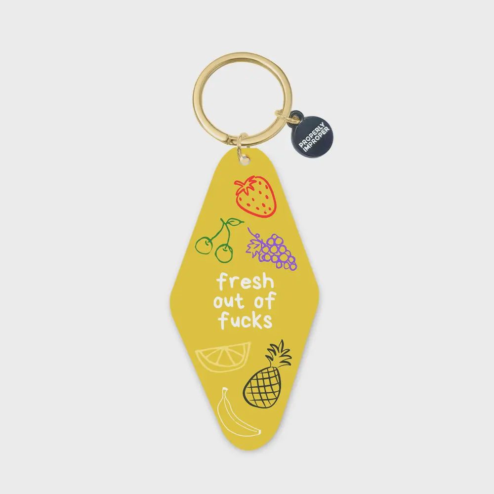 Fresh Out Fruit Keychain