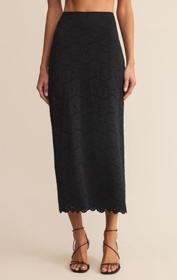 Via Lace Midi Skirt