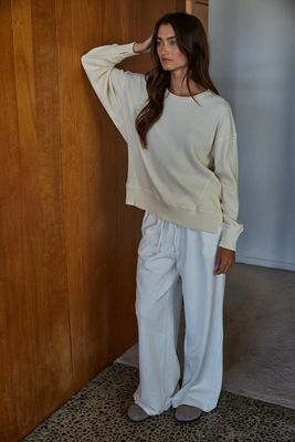 Homebody Waffle Knit Pullover