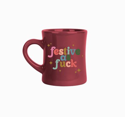 Festive AF Holiday Diner Mug