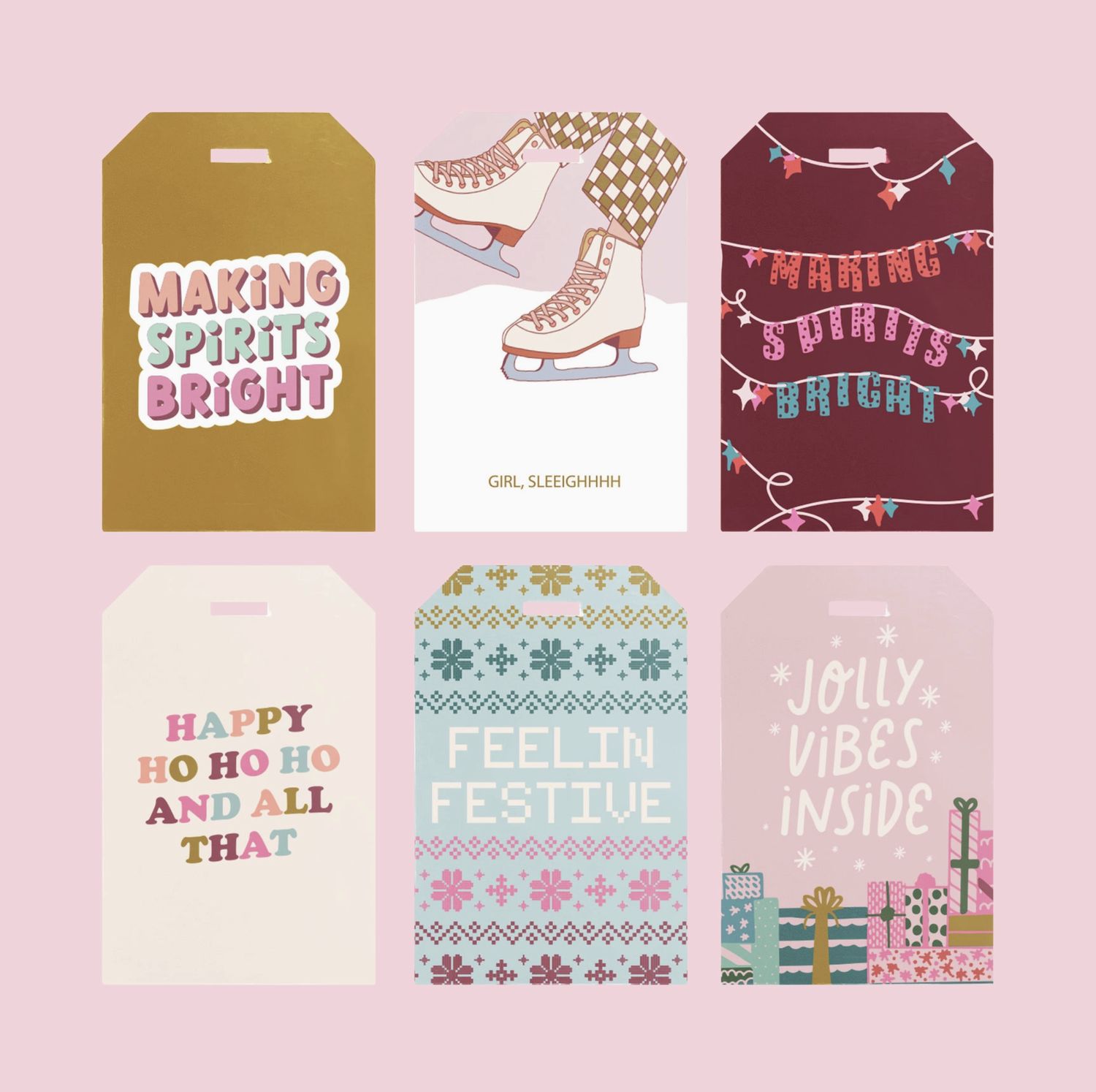 Holiday Gift Tags, Style: Spirits Bright