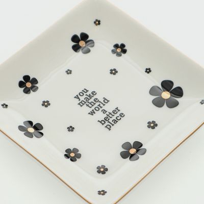 Make The World Better Square Tray