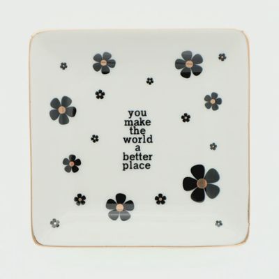 Make The World Better Square Tray