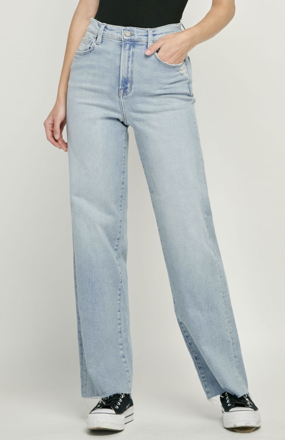 Logan Highrise Dad Jean, Color: Light, Size: 24