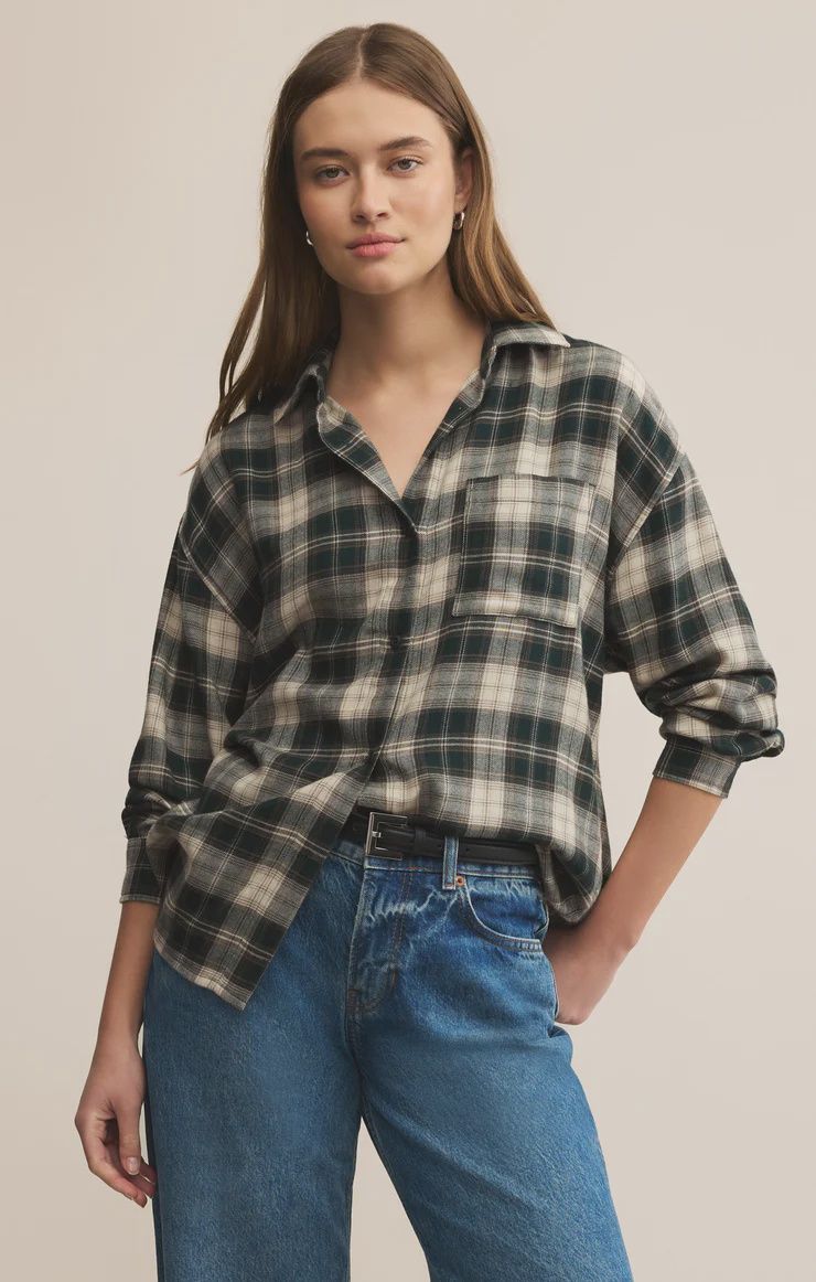 River Plaid Buttonup