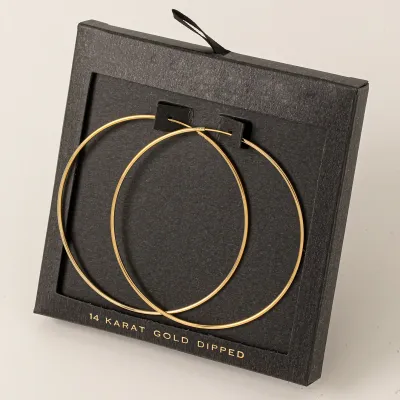 Medium Thin Hoops