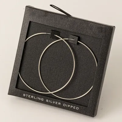 Medium Thin Hoops