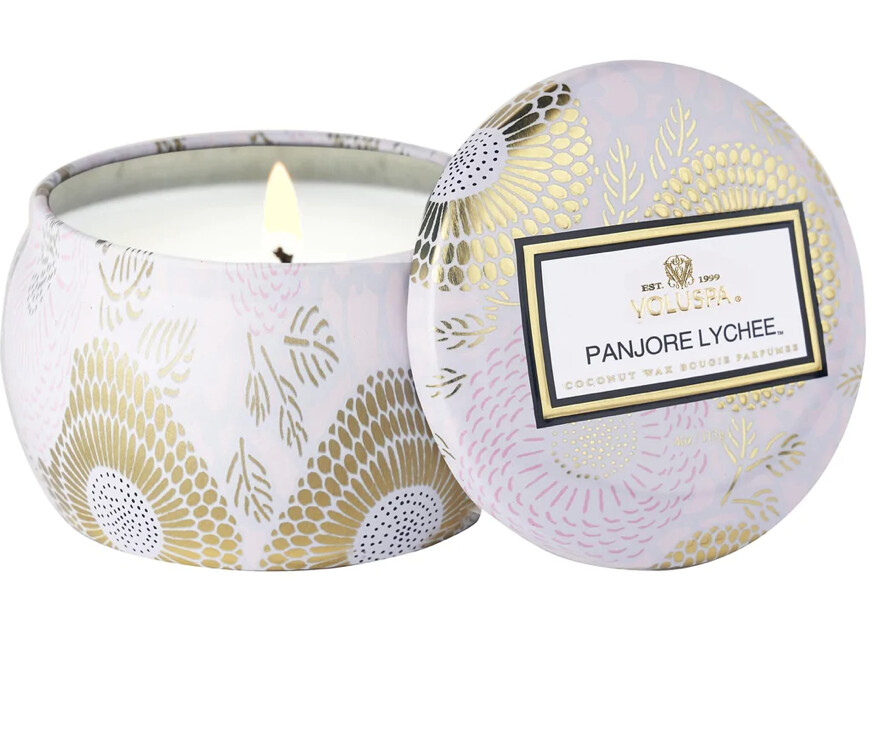 Panjore Lychee Mini Tin Candle