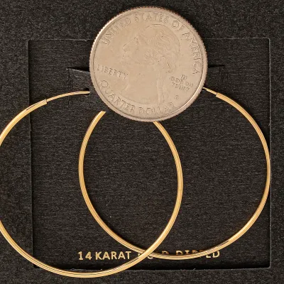 Small Thin Hoops