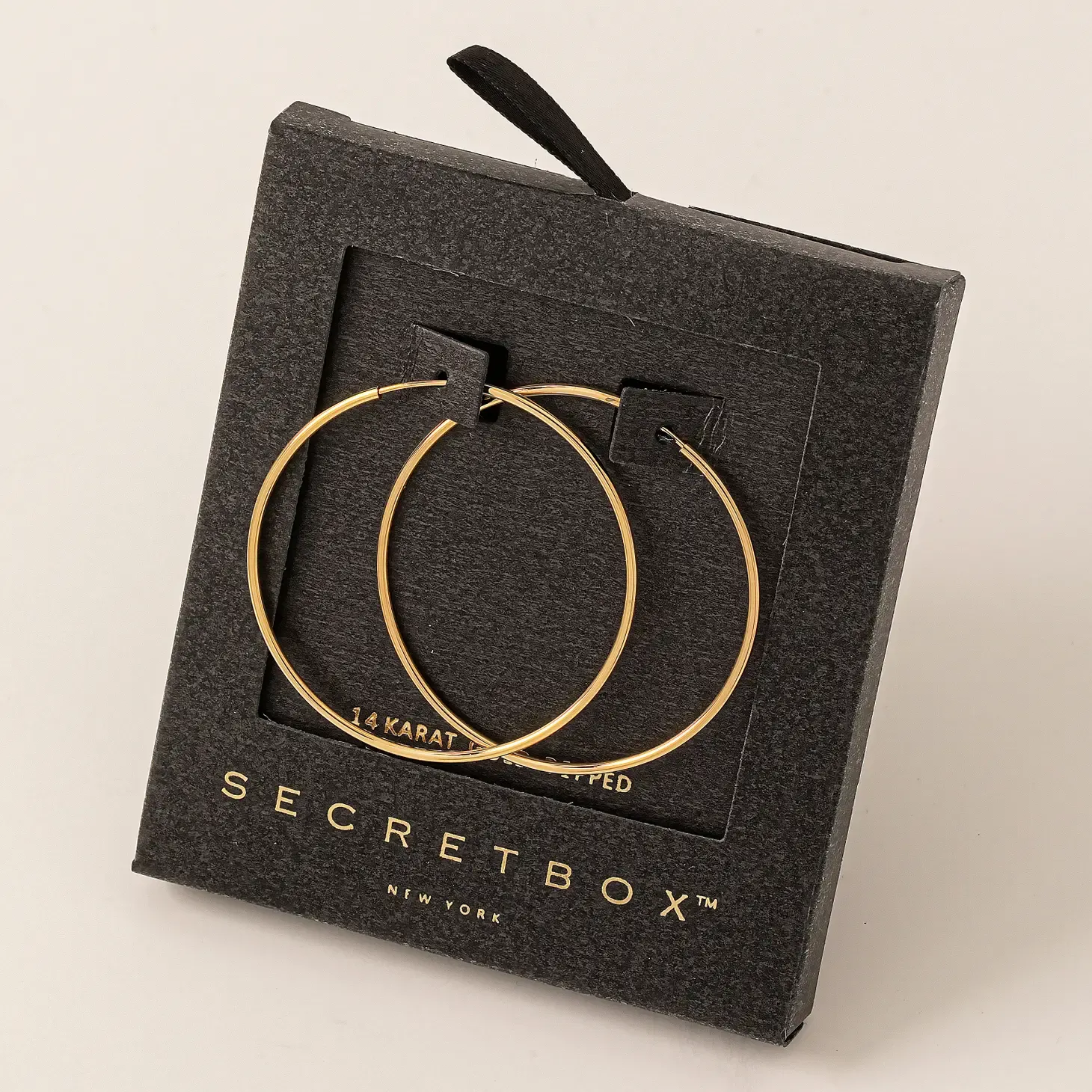 Small Thin Hoops, Colour: Gold