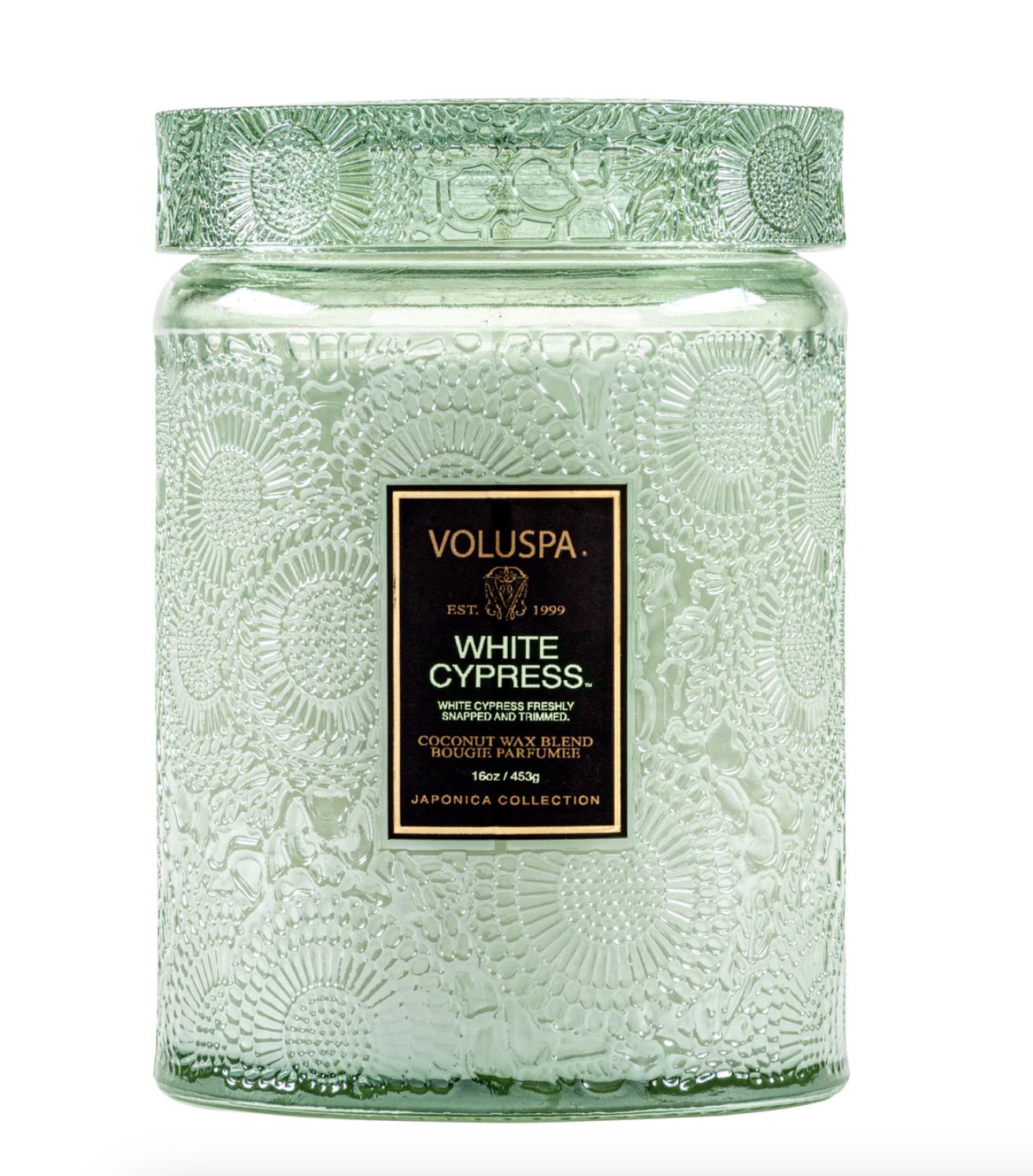 White Cypress Large Jar Candle