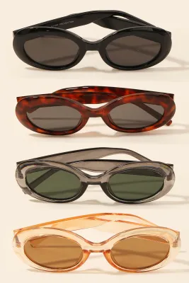 Acetate Oval Sunglasses