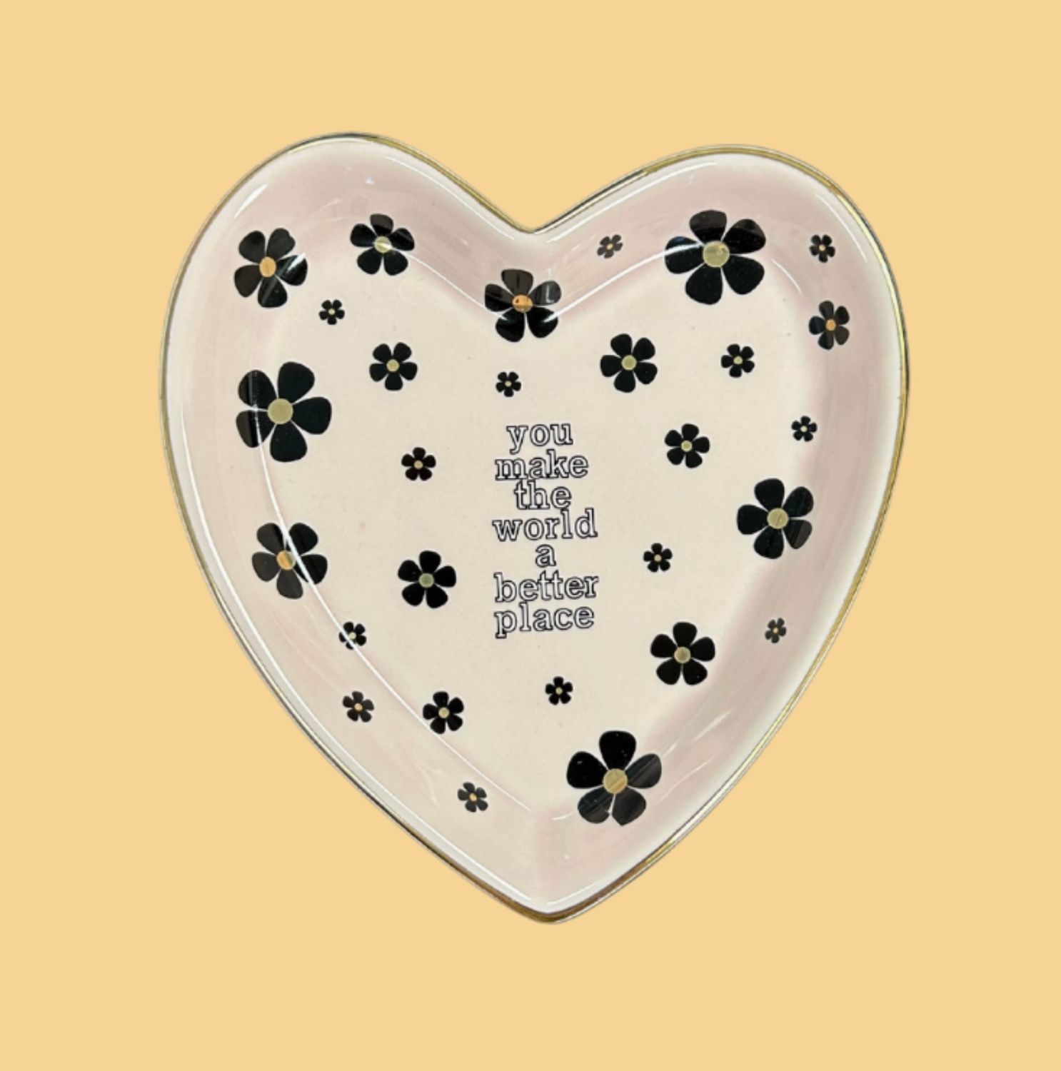 Make The World Better Heart Tray