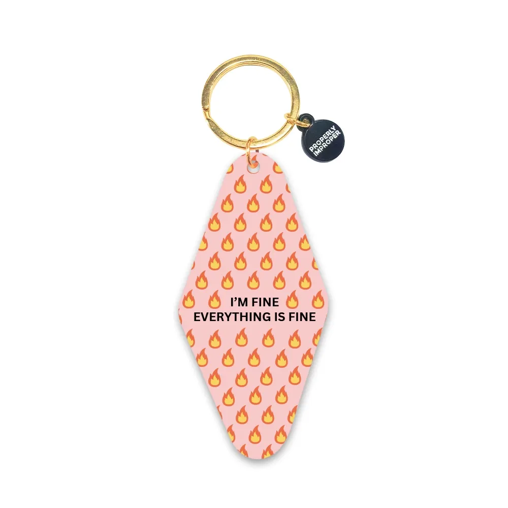 I'm Fine Keychain