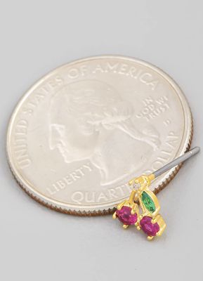 Cherry CZ Studs