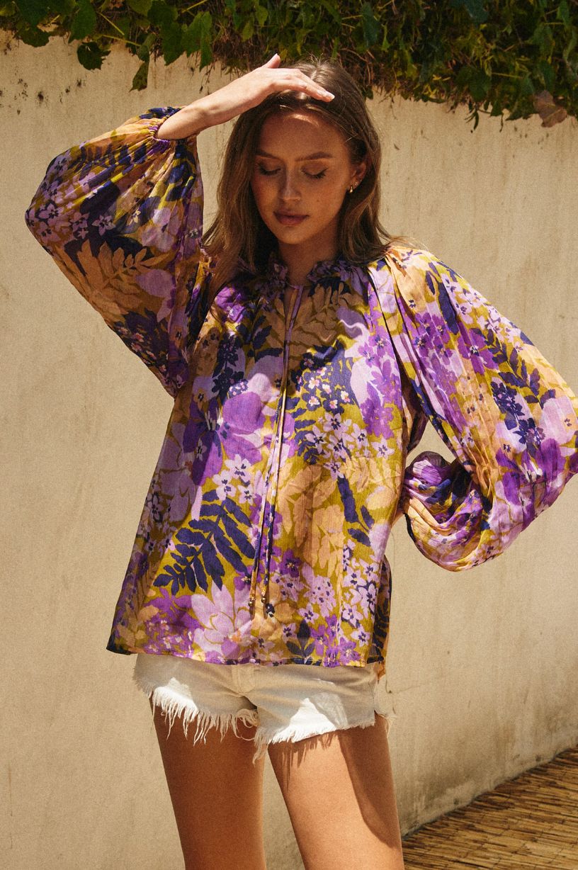 Woodland Pleated Blouse
