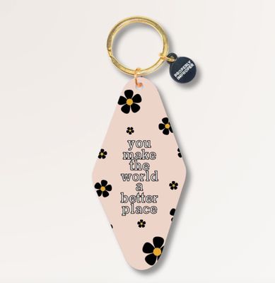 Make The World Better Keychain