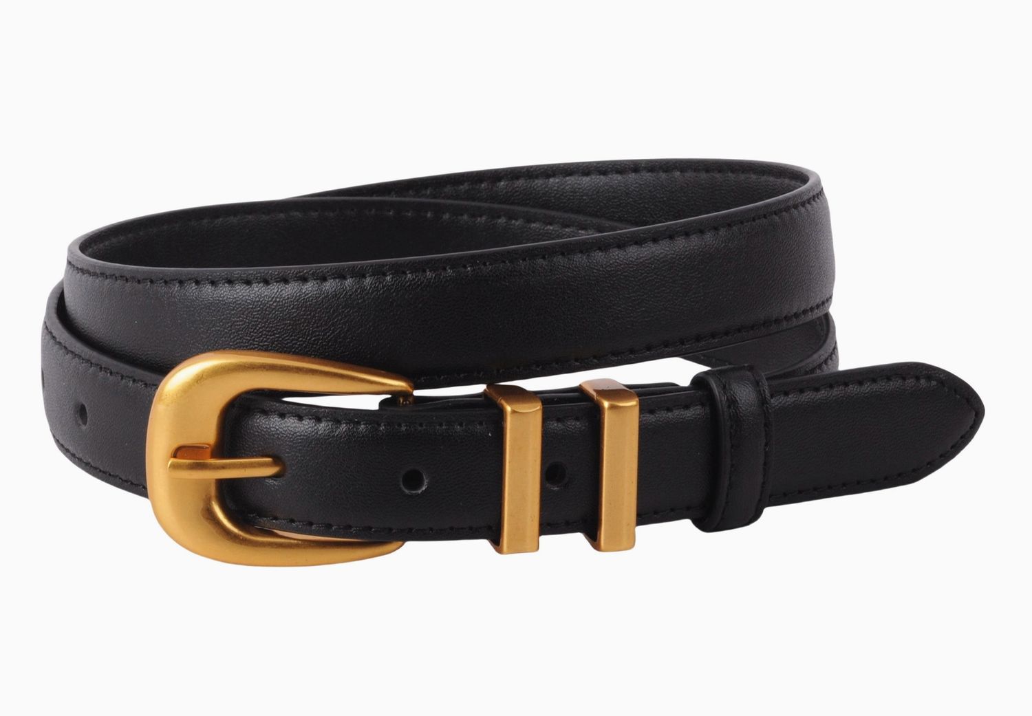 Jana Leather Belt, Colour: Black, Size: Small