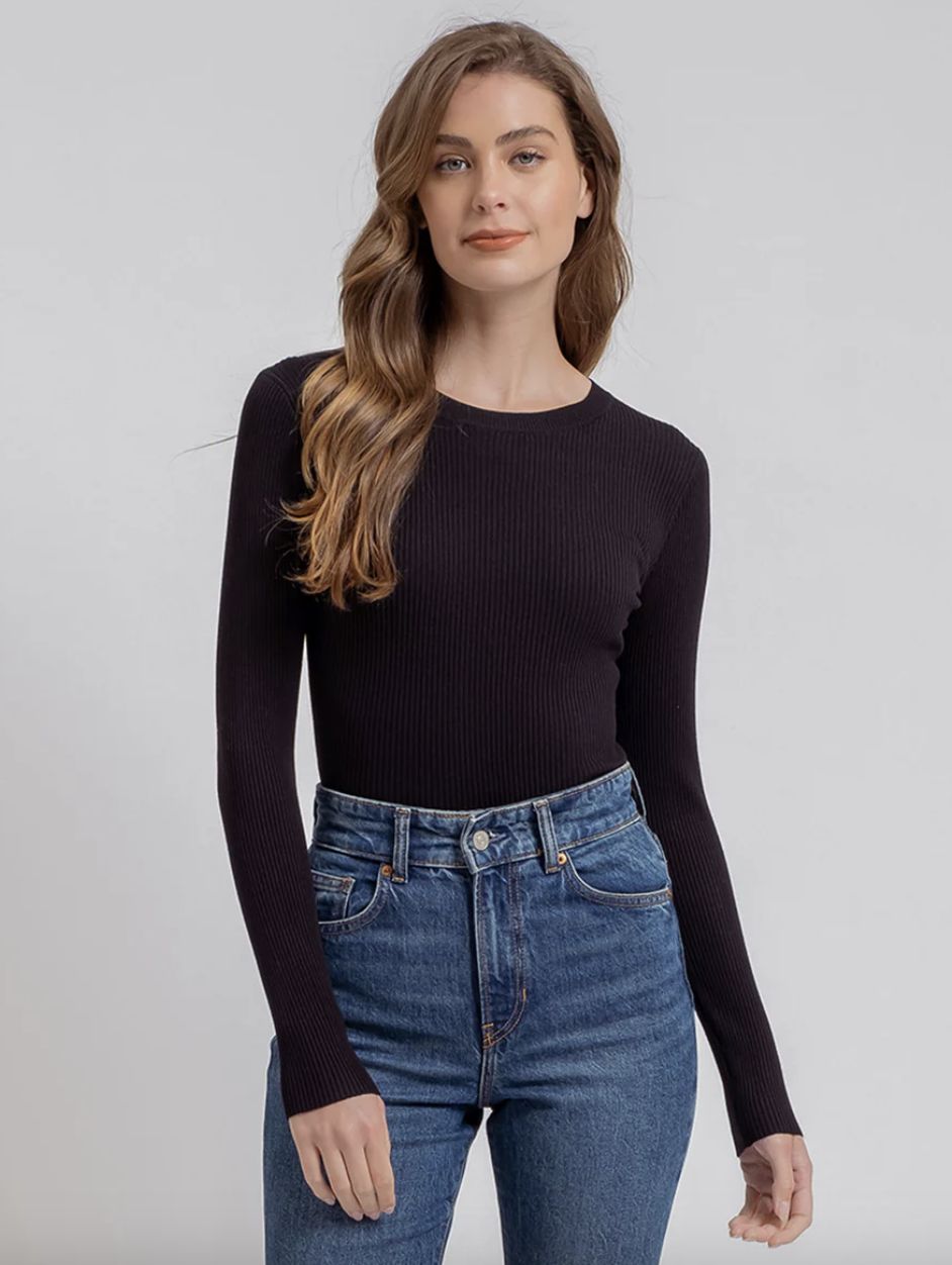 In Office Sweater Top, Colour: Black, Size: Small