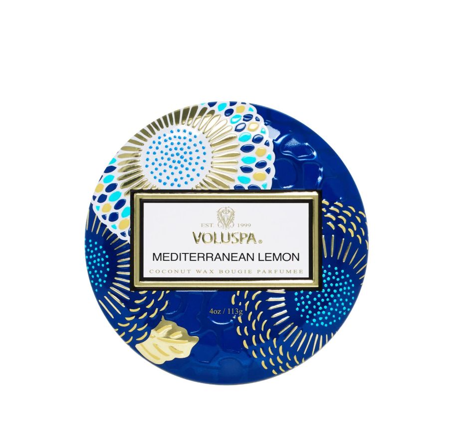 Mediterranean Lemon Mini Tin Candle