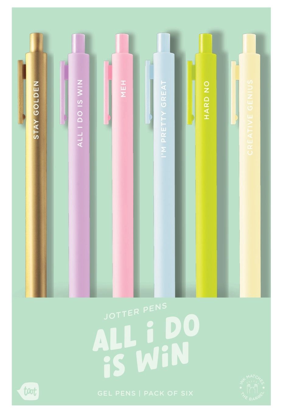 6 Pack Jotter Pen Set