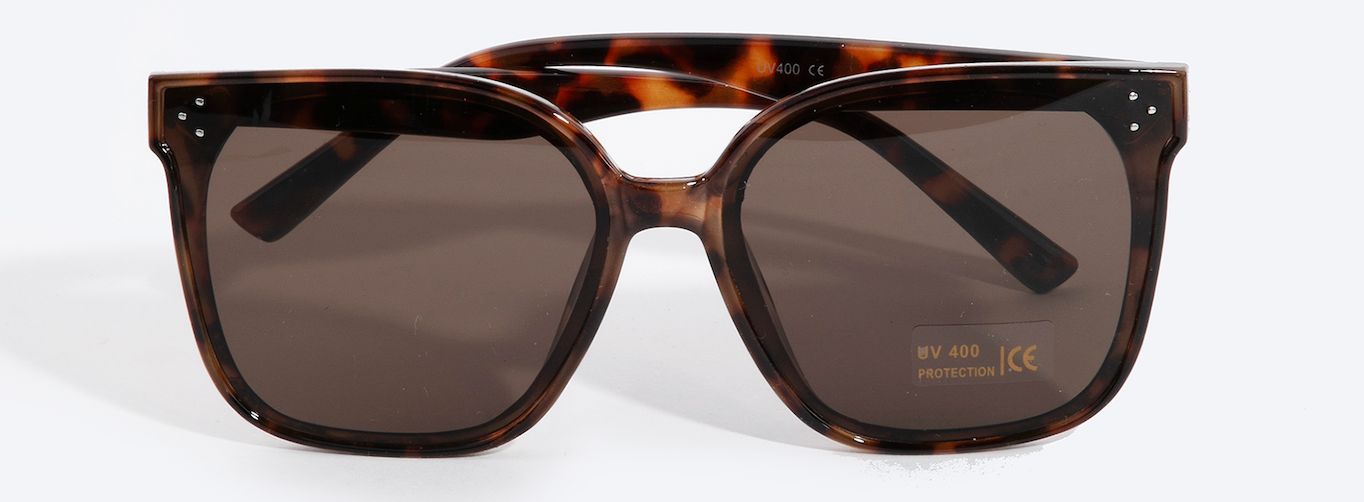 Square Lens Sunglasses, Color: Tortoise