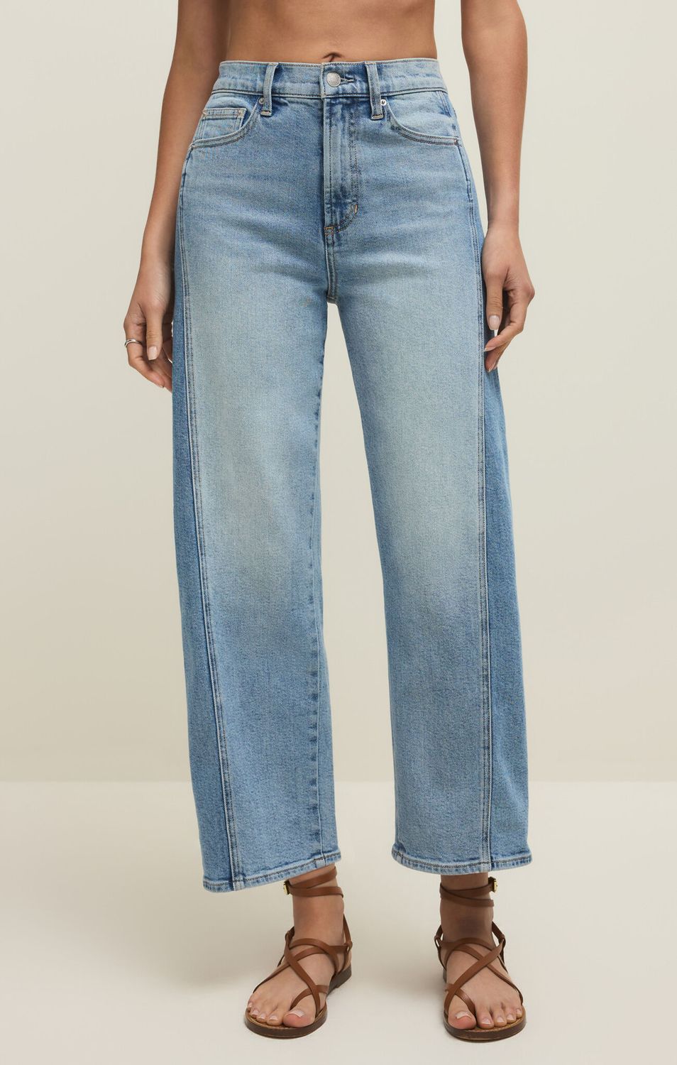 Luna High Rise Crop Bowed