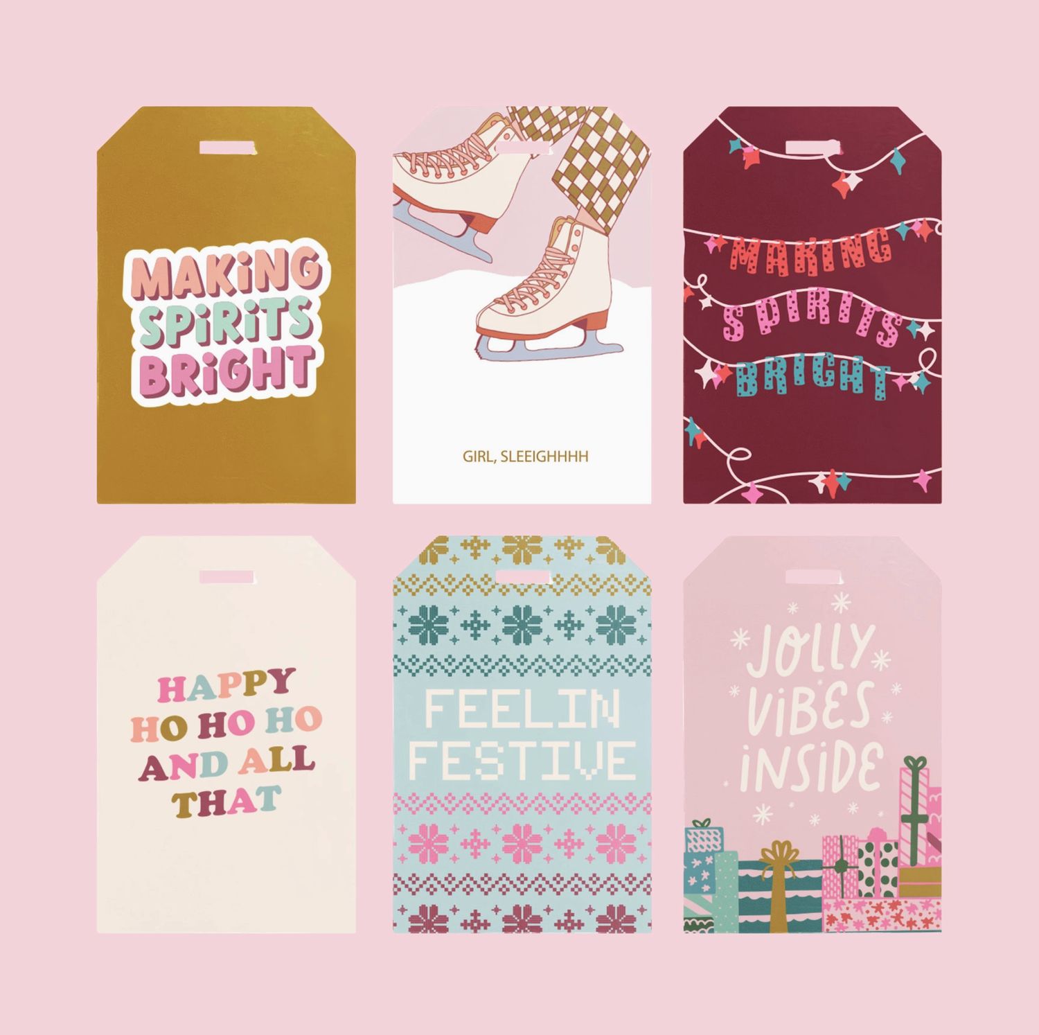 Holiday Gift Tags, Style: Spirits Bright