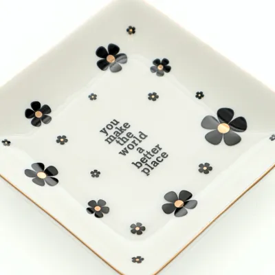 Make The World Better Square Tray