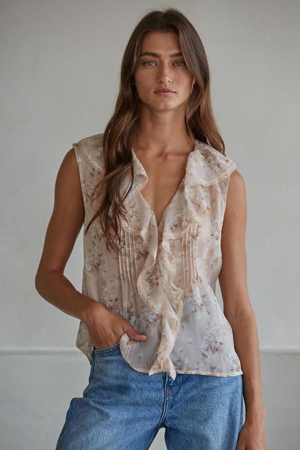 Gardenia Sleeveless Top