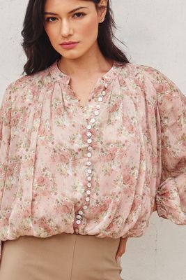 Just Because Shirred Top