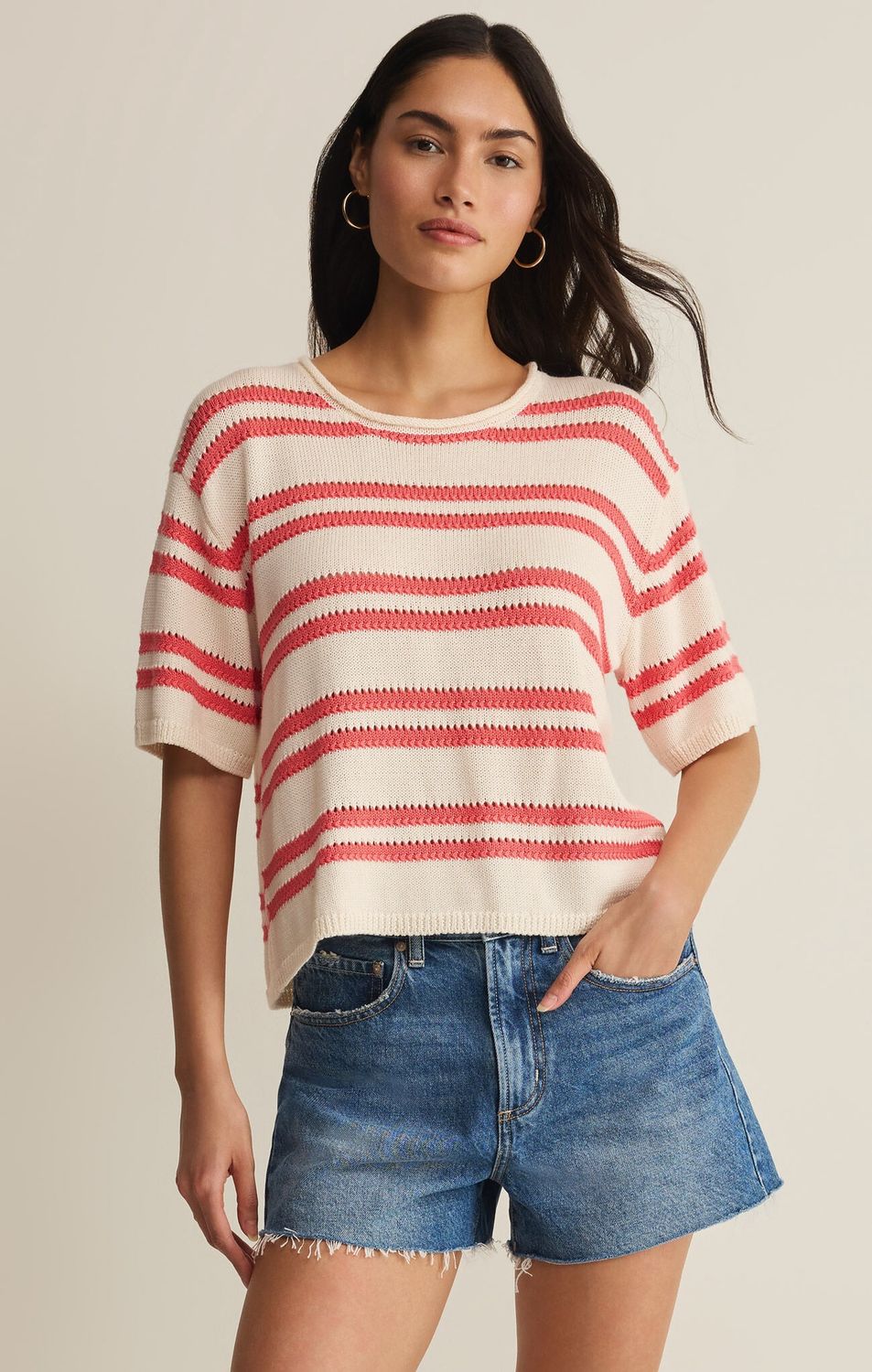 Prado Stripe Sweater Tee